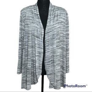 Black, White, and Gray Cardigan